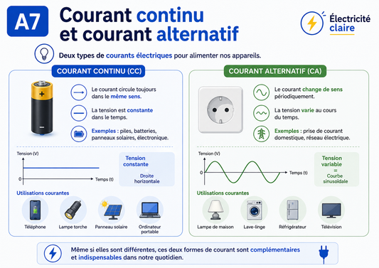 A7 — Courant continu et courant alternatif
